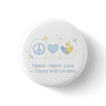 Minimalist Peace Heart Love Ukraine Support Design