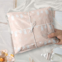 Minimalist Peach Clothesline Baby Girl Shower