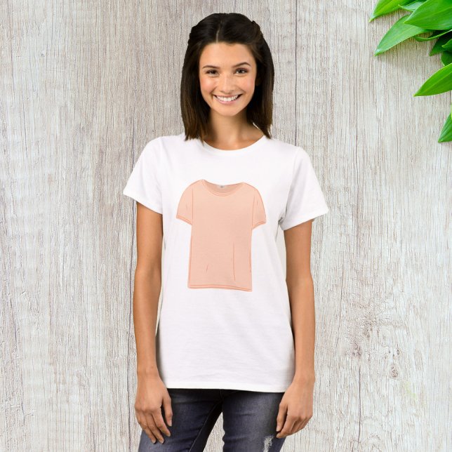 Minimalist Peach Tee Illustration  (Creator Uploaded)