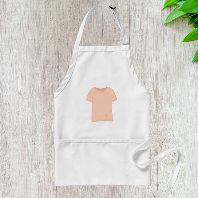 Minimalist Peach Tee Illustration  Standard Apron (Creator Uploaded)