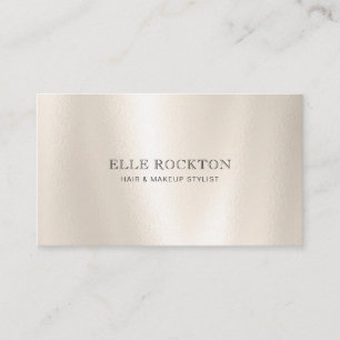Minimalist Pearl Gloss Business Card