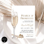 Minimalist Pearls and Prosecco Bridal Shower Invitation<br><div class="desc">Celebrate the bride-to-be with our "Minimalist Pearls and Prosecco Bridal Shower Invitation"! This elegant invite features a chic design with understated typography and delicate pearl accents, setting the perfect tone for a sophisticated celebration. Personalise with your event details to create a memorable invitation that guests will love. Message us for...</div>