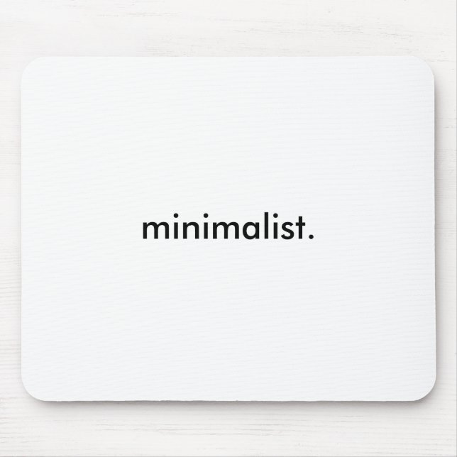 minimalist. period. mouse mat (Front)
