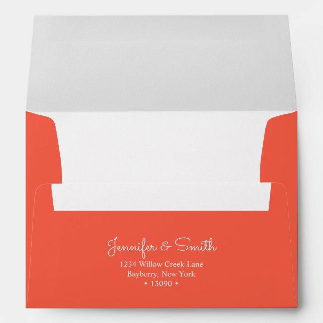  Minimalist Persimmon A7 Envelope (Back (Bottom))
