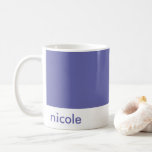Minimalist Personalise Your Name Periwinkle Blue Coffee Mug<br><div class="desc">Minimalist Personalise Your Name Periwinkle Blue Coffee Mug perfect as a gift to your family,  friends and loved one this holiday seasons.</div>
