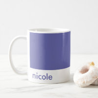 Minimalist Personalise Your Name Periwinkle Blue
