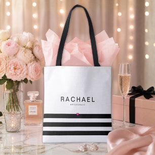 Minimalist Personalised Bridal Tote Bag