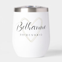 Minimalist Personalised Bridesmaid