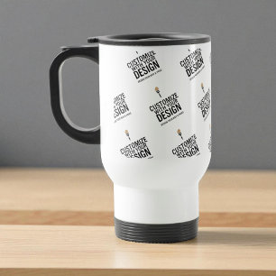 Minimalist Personalised Company Branded Custom Travel Mug