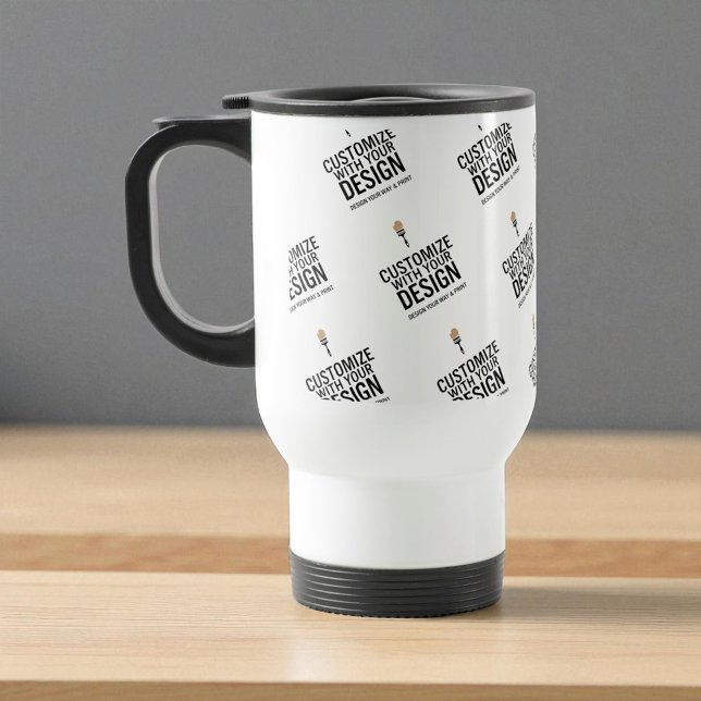 Minimalist Personalised Company Branded Custom  Travel Mug (Creator Uploaded)