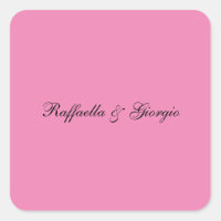 Minimalist personalised customised name pink colou