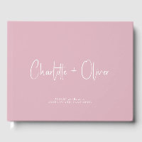 Minimalist Personalised Dusty Pink Wedding