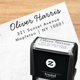 Minimalist Personalised Family Address Stamp
