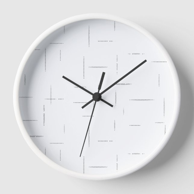 Minimalist Personalised File Folder Set Clock (Front)