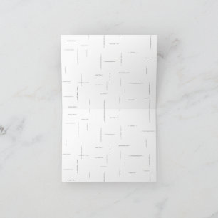 Minimalist Personalised File Folder Set Thank You Card