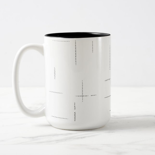 Minimalist Personalised File Folder Set Two-Tone Coffee Mug (Left)