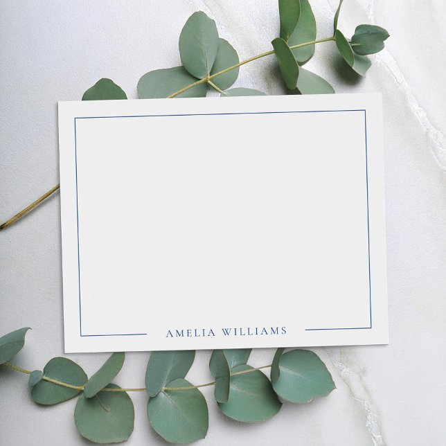 Minimalist Personalised Monogram Name Border Card (Creator Uploaded)