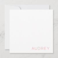 Minimalist Personalised Monogram Name Pink