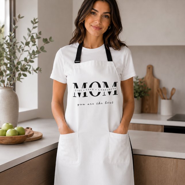 Minimalist Personalised Mum Name Apron (Creator Uploaded)
