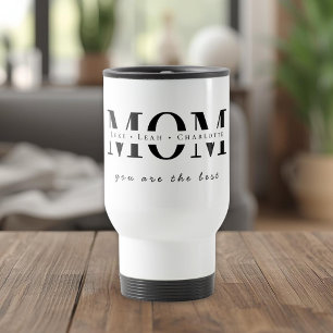 Minimalist Personalised Mum Name Tumbler Travel Mug