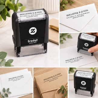 Minimalist Personalised Return Address Self-inking Stamp