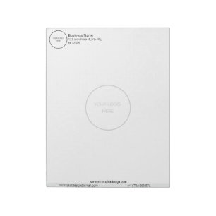 Minimalist Personalized Logo Notepad