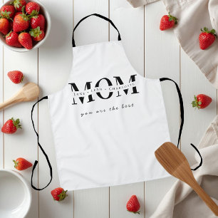 Minimalist Personalized Mom Name Apron