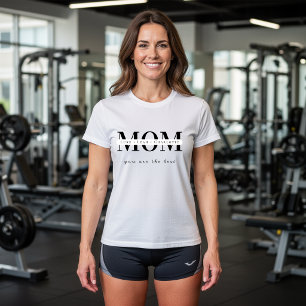 Minimalist Personalized Mom Name T Shirt