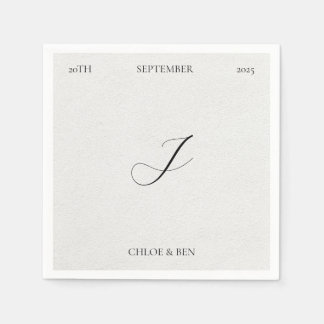 Minimalist, Personalized Napkins