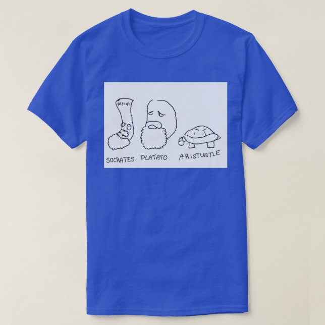 Minimalist philosopher puns T-Shirt (Design Front)