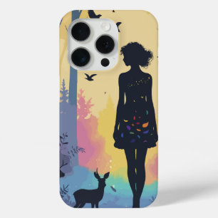 Minimalist Phone Case Mystic Nymph in the Forest