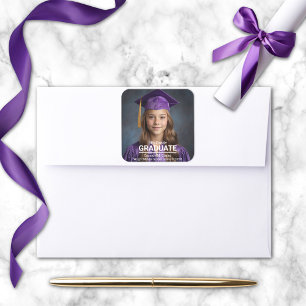 Minimalist Photo 8th Grade Graduation Seal