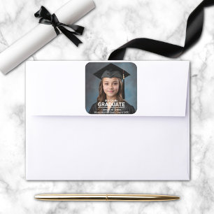 Minimalist Photo 8th Grade Graduation Seal