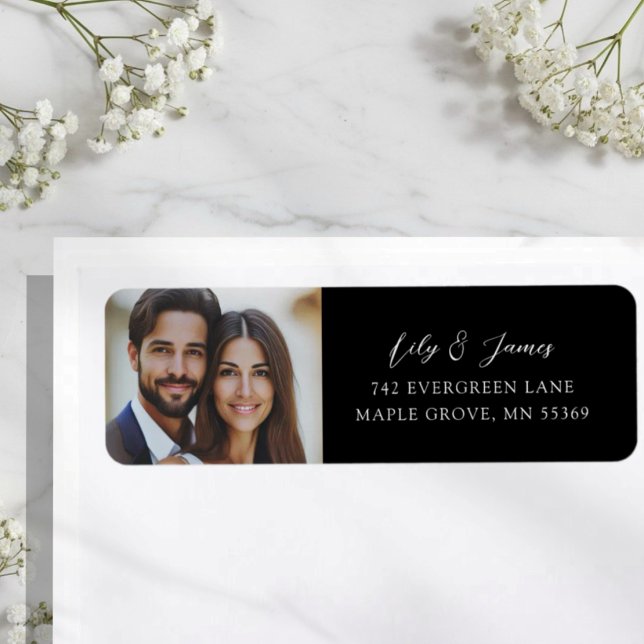 Minimalist Photo Black White Wedding  (Creator Uploaded)