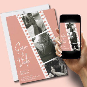 Minimalist Photo Booth Save The Date Invitation