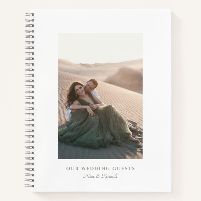 Minimalist Photo Budget Guest Book (Front)