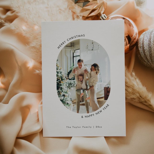 Minimalist Photo Christmas Holiday Card (Creator Uploaded)