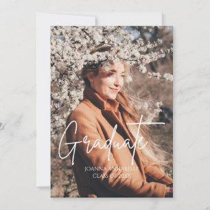 Minimalist Photo Collage Graduation Party Invitation