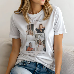 Minimalist Photo Collage In Loving Memory Tri-Blend Shirt