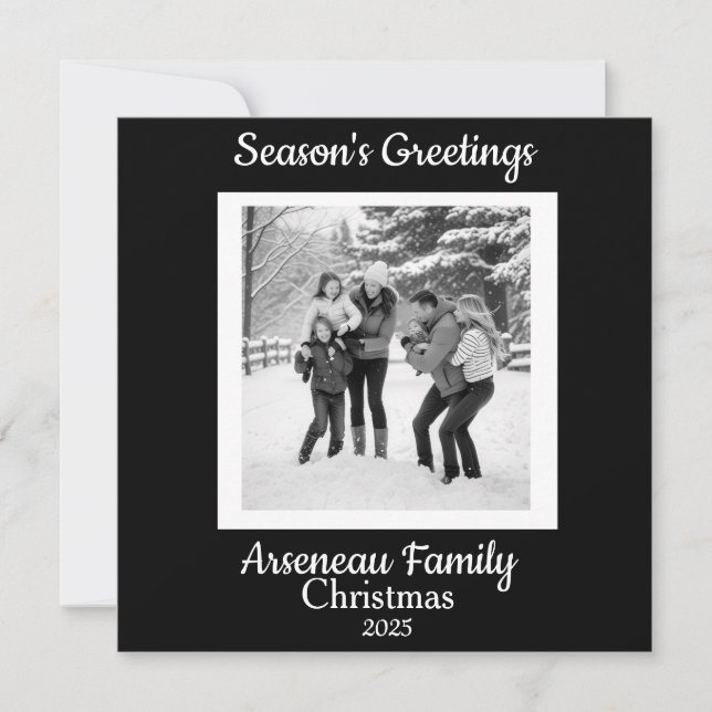 Minimalist  Photo Family Personalise (Front)