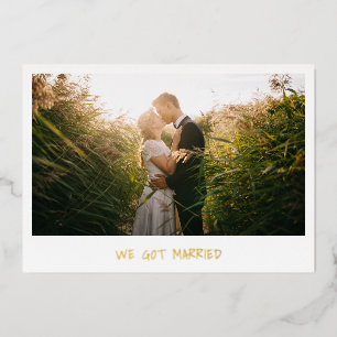 Minimalist Photo Gold Modern Wedding Reception