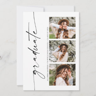 Minimalist Photo Graduation Announcement