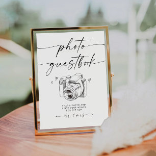 Minimalist Photo Guestbook Sign
