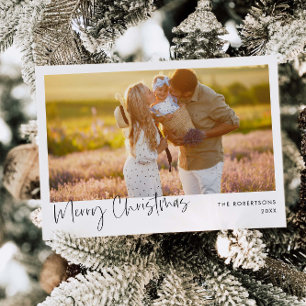 Minimalist Photo Holiday Card Christmas Card