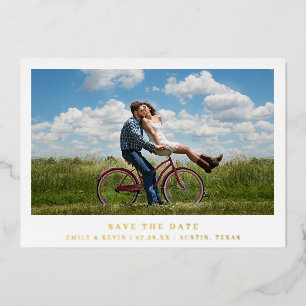 Minimalist Photo Moden Wedding Save the Date