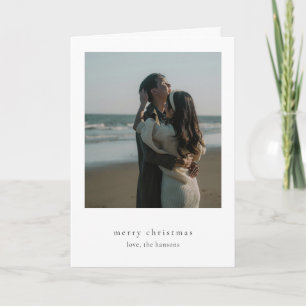 Minimalist Photo Modern Christmas Holiday Card