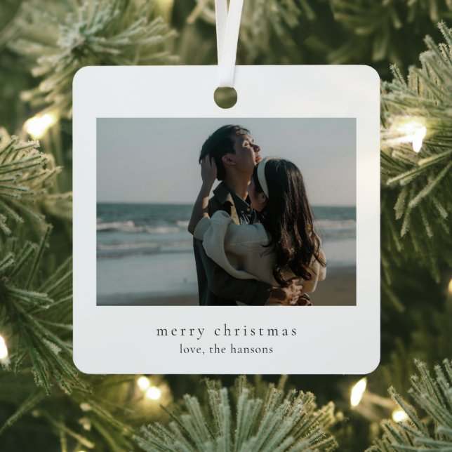 Minimalist Photo Modern Christmas Metal Tree Decoration (Insitu)