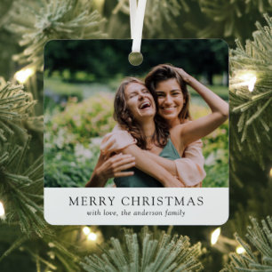 Minimalist Photo Modern Christmas Metal Tree Decoration