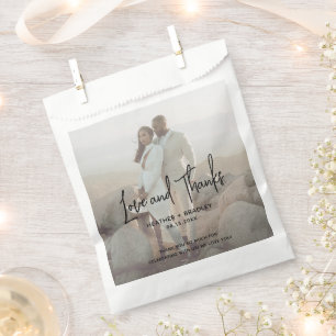 Minimalist Photo Modern Wedding Favour Bags