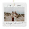 Minimalist Photo Ornament | Merry & Married Photo